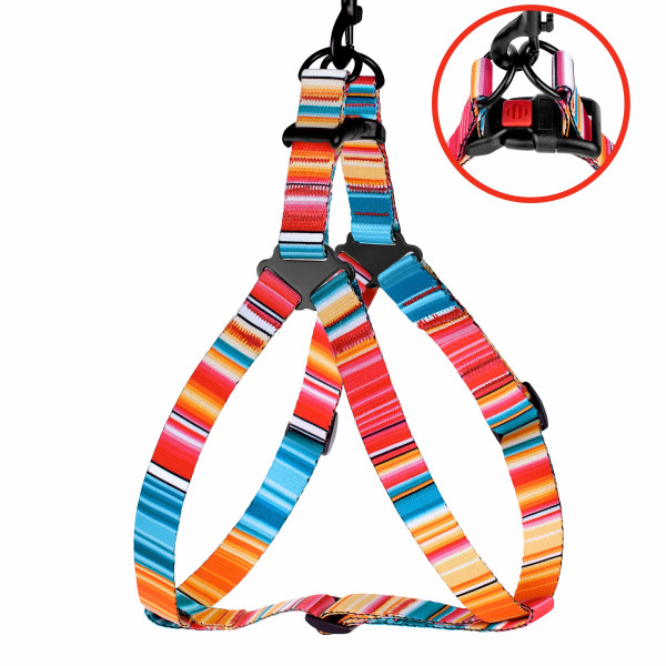 Шлея для Собак BronzeDog Urban West Нейлонова Червона