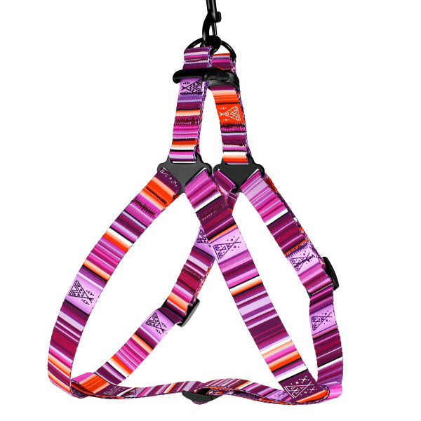 Шлея для Собак BronzeDog Urban West Нейлонова Фіолетова