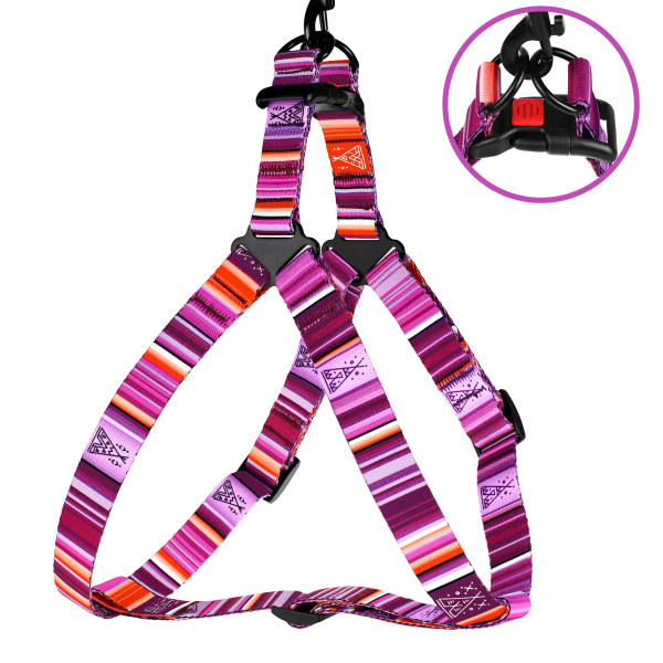 Шлея для Собак BronzeDog Urban West Нейлонова Фіолетова