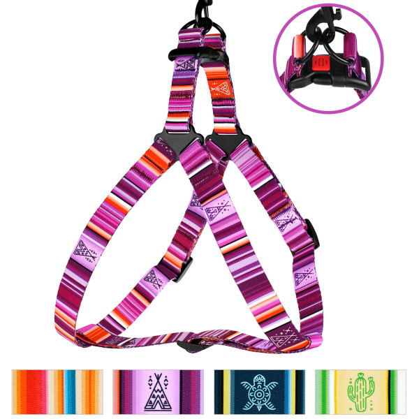 Шлея для Собак BronzeDog Urban West Нейлонова Фіолетова