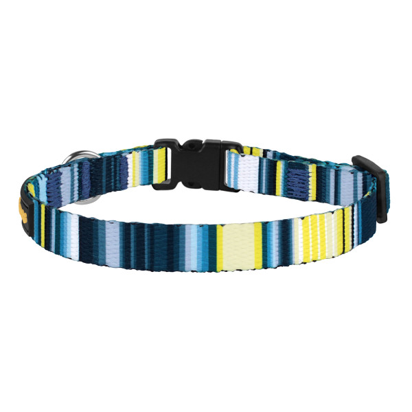 Нашийник для Котів BronzeDog Urban West Нейлоновий з Пластиковою Пряжкою та Дзвіночком Синій