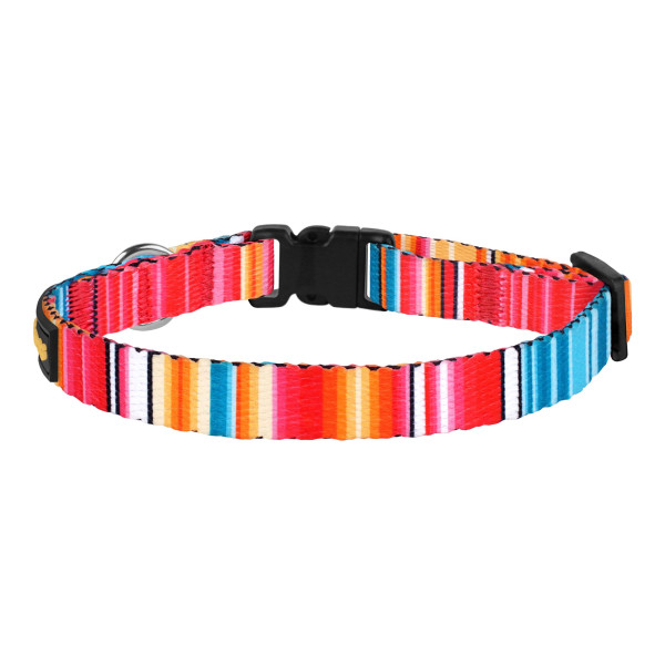 Нашийник для Котів BronzeDog Urban West Нейлоновий з Пластиковою Пряжкою та Дзвіночком Червоний