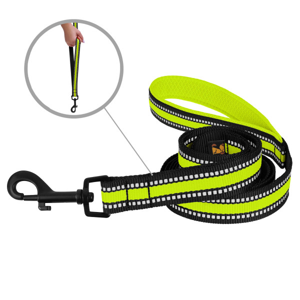 Повідець для Собак BronzeDog Mesh 2 в 1 Лимонний