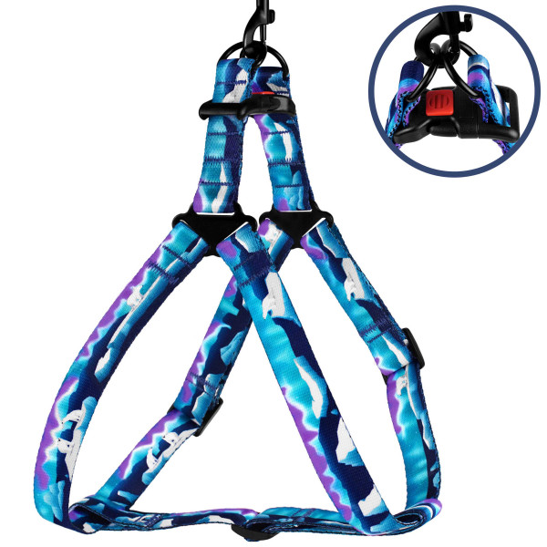 Шлея для Собак BronzeDog Urban Travel нейлонова Арктика