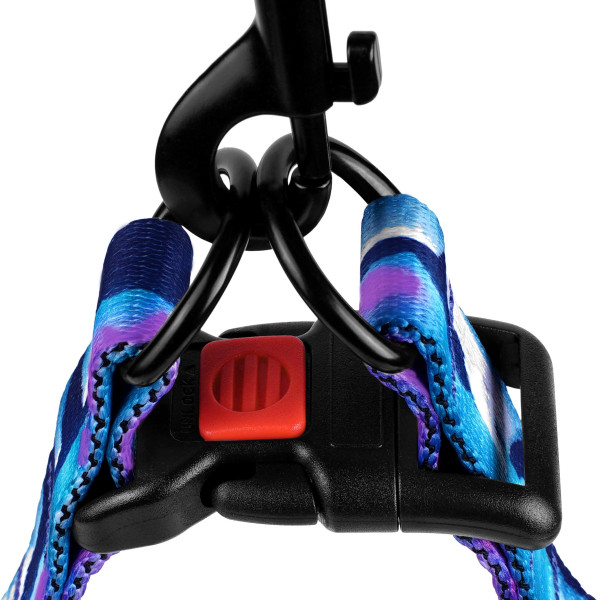 Шлея для Собак BronzeDog Urban Travel нейлонова Арктика