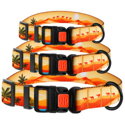 Нашийник для Собак BronzeDog Urban Travel нейлоновий з пластиковою пряжкою Пустеля