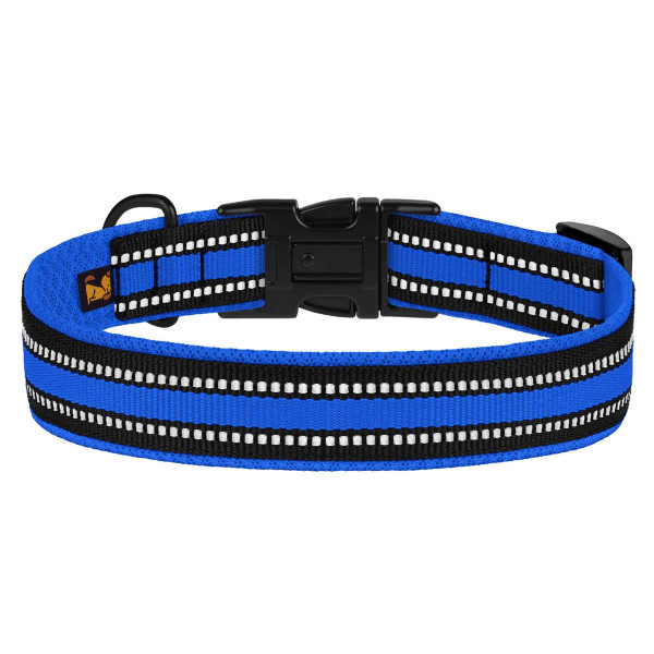 Нашийник для Собак BronzeDog Mesh з Металевою Пряжкою Синій