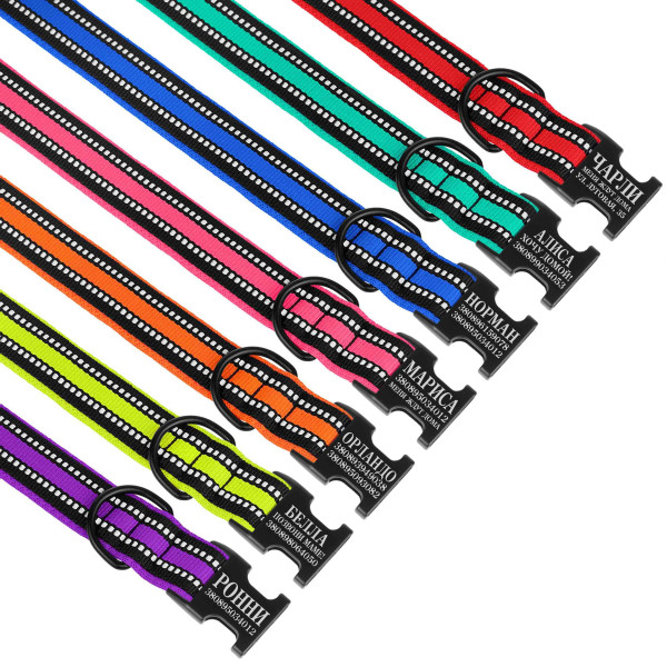 Нашийник для Собак BronzeDog Mesh з Металевою Пряжкою Фіолетовий