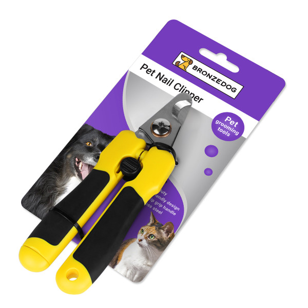 Кігтеріз BronzeDog з Прямим Лезом і Пилочкою Малий 13,5 х 4,5 см