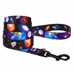 Повідець для Собак Bronzedog Urban Cosmos Нейлоновий Чорний