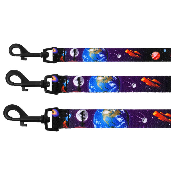 Повідець для Собак Bronzedog Urban Cosmos Нейлоновий Чорний