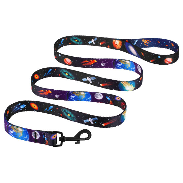 Повідець для Собак Bronzedog Urban Cosmos Нейлоновий Чорний