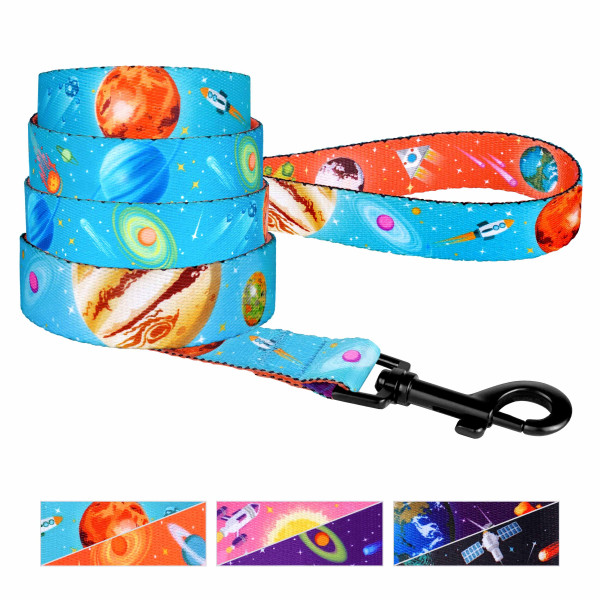 Повідець для Собак Bronzedog Urban Cosmos Нейлоновий Блакитний