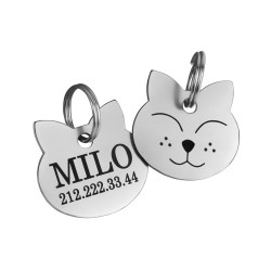 Адресник для котів BronzeDog з Нержавіючої Сталі Тип 2