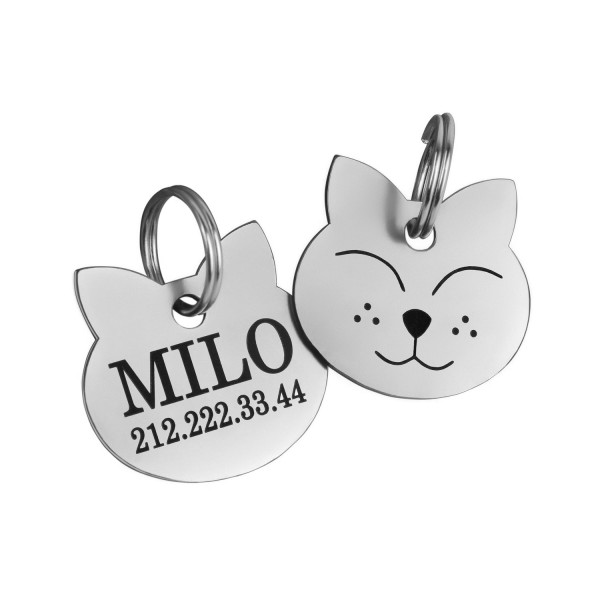 Адресник для котів BronzeDog з Нержавіючої Сталі Тип 2