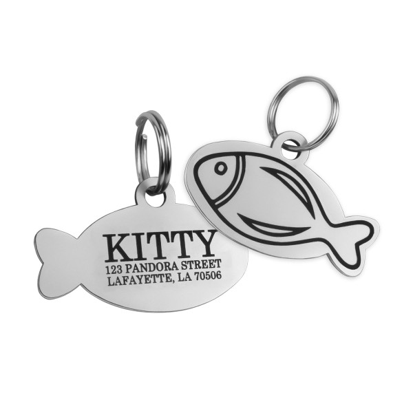 Адресник для котів BronzeDog з Нержавіючої Сталі Тип 5