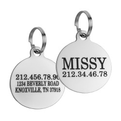 Адресник для котів BronzeDog з Нержавіючої S Сталі Тип 6