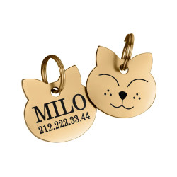 Адресник для котів BronzeDog Позолота Тип 2