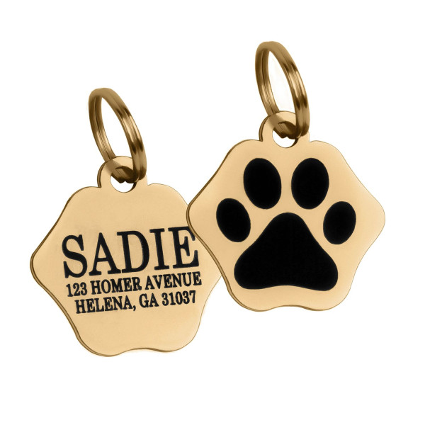 Адресник для Котів BronzeDog Позолота Тип 3