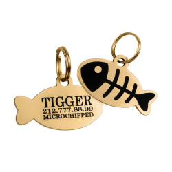 Адресник для Котів BronzeDog Позолота Тип 4