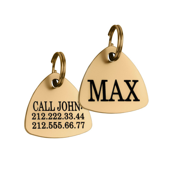 Адресник для котів BronzeDog з Латуні Тип 7