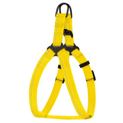 Шлея для Собак Дрібних Порід BronzeDog Active Нейлонова зі Світловідбиттям Жовта
