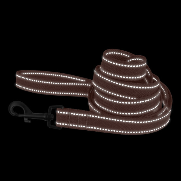 Повідець для собак Barksi Сotton рефлекторний бавовняний брезент Стандарт Помаранчевий