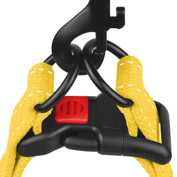 Шлея для Собак Barksi Сotton Стандарт Рефлекторна бавовняна Брезент Жовта