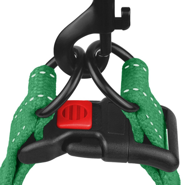 Шлея для Собак Barksi Сotton Стандарт Рефлекторна бавовняна Брезент Смарагдова