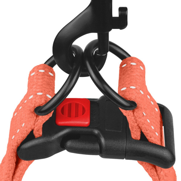 Шлея для Собак Barksi Сotton Стандарт Рефлекторна бавовняна Брезент Помаранчева