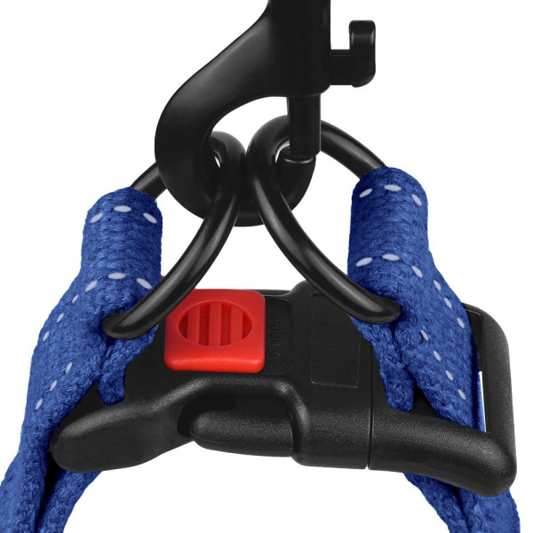 Шлея для Собак Barksi Сotton Стандарт Рефлекторна бавовняна Брезент Синя