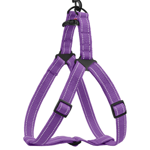 Шлея для Собак Barksi Сotton Стандарт Рефлекторна бавовняна Брезент Фіолетова