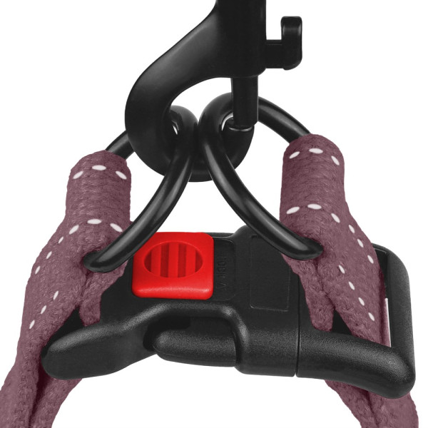 Шлея для Собак Barksi Сotton Стандарт Рефлекторна Брезент Черрі