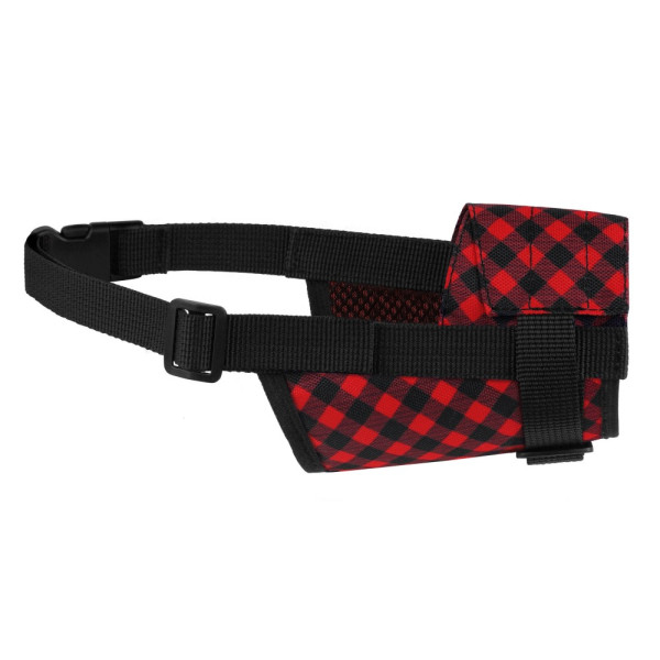 Намордник для собак Barksi нейлоновий регульований Червоний Намордник для собак Barksi нейлоновий регульований Червоний