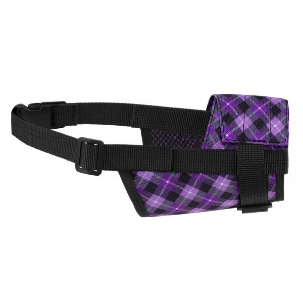 Намордник для собак Barksi нейлоновий регульований Фіолетовий