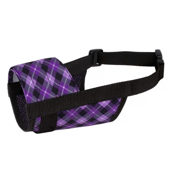 Намордник для собак Barksi нейлоновий регульований Фіолетовий