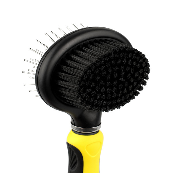 Щітка масажна Bronzedog Двостороння Овальна 19 х 9,5 см