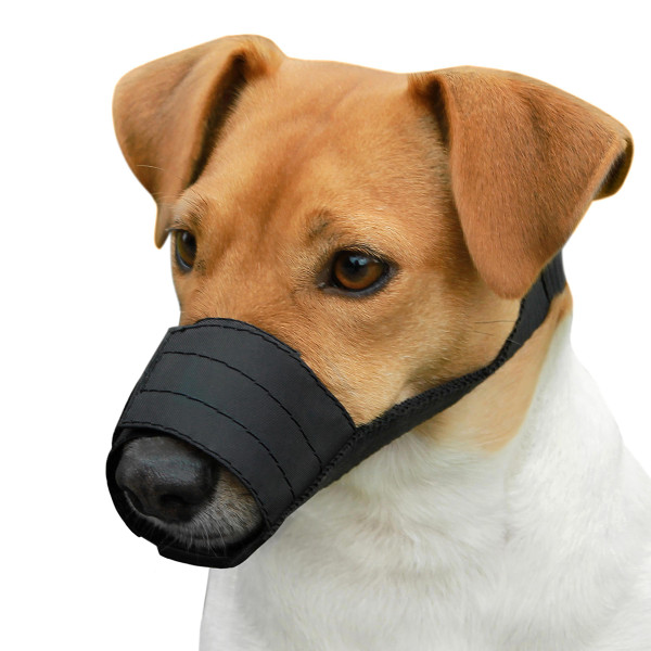 Намордник для собак Barksi нейлоновий регульований Чорний