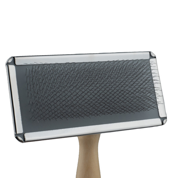 Пуходерка Щітка з Дерев'яною Ручкою Bronzedog 12 х 14 см