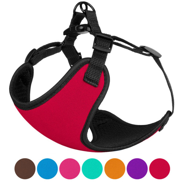 Шлея для Собак Дрібних Порід Barksi Sport Неопрен 3D Сітка Червона