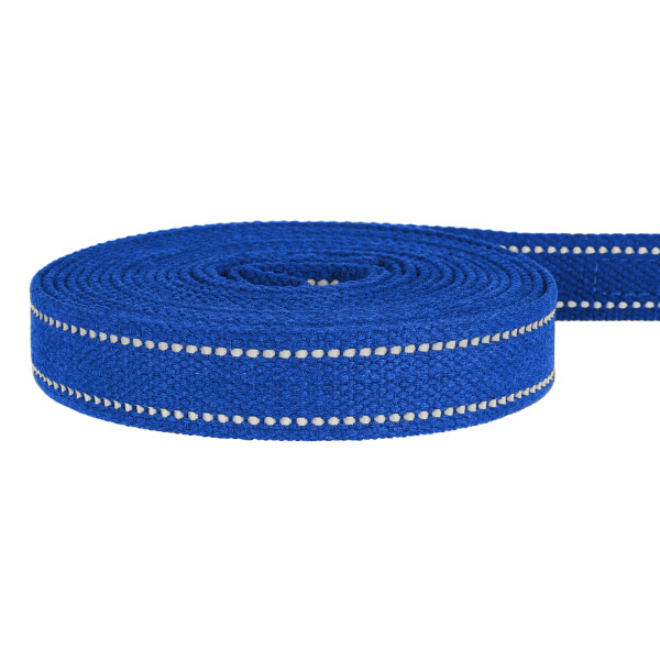 Повідець для собак Barksi Сotton рефлекторний бавовняний брезент Стандарт Волошковий