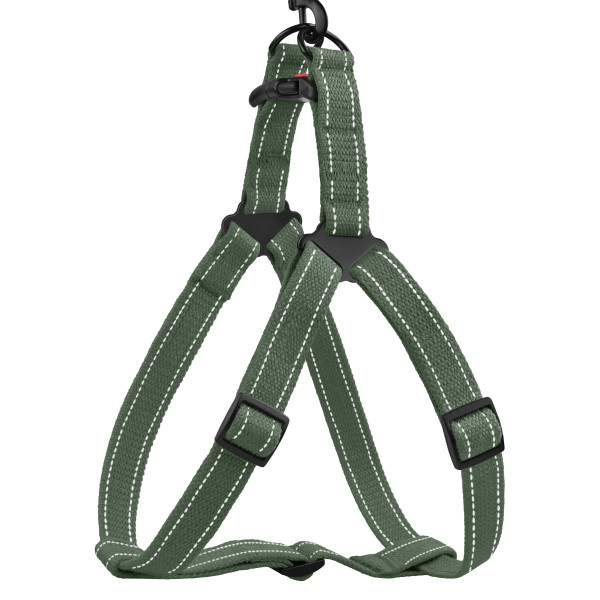 Шлея для Собак Barksi Сotton Стандарт Рефлекторна бавовняна Брезент Хакі