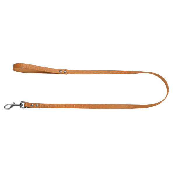 Повідець для Собак Шкіряний BronzeDog Classic з тисненням Гірчичний