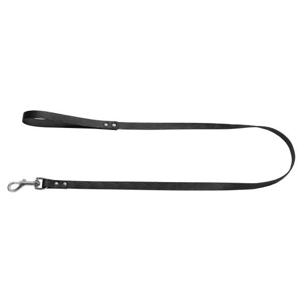 Повідець для Собак Шкіряний BronzeDog Classic з тисненням Чорний