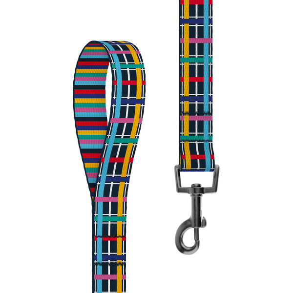 Повідець для Собак BronzeDog Urban Art Нейлоновий Клітинка