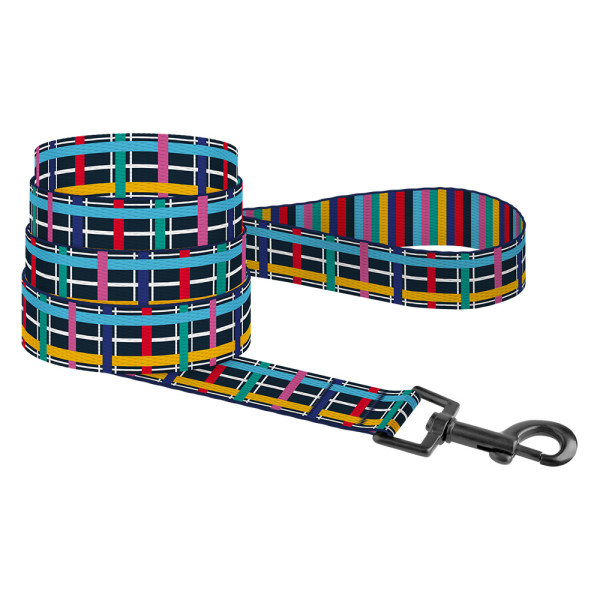 Повідець для Собак BronzeDog Urban Art Нейлоновий Клітинка