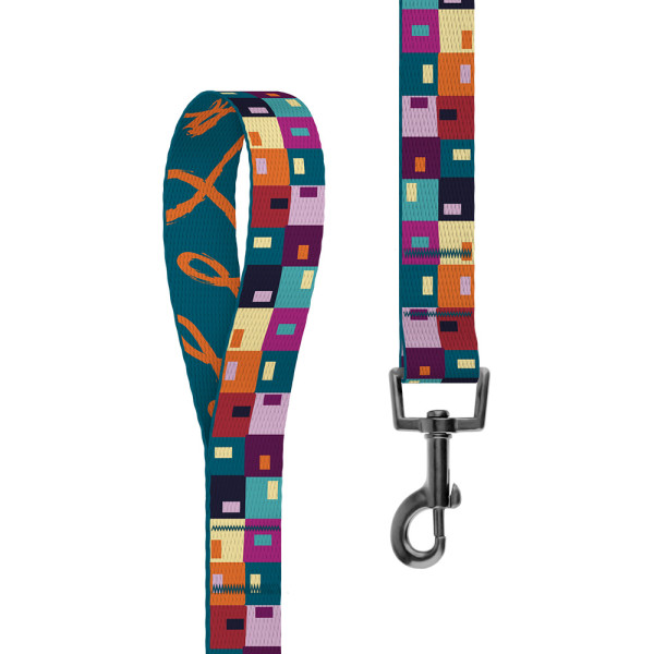 Повідець для Собак BronzeDog Urban Art Нейлоновий Печворк