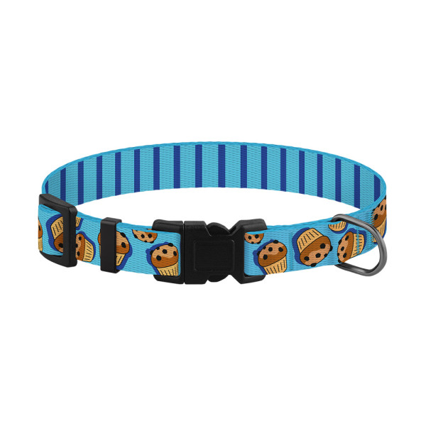 Нашийник для Собак Дрібних Порід BronzeDog Fruits Нейлоновий з Пластиковою Пряжкою Кекси