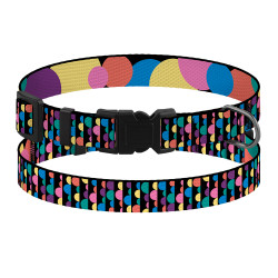 Нашийник для Собак Дрібних Порід BronzeDog Art Нейлоновий з Пластиковою Пряжкою Бульки