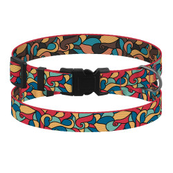 Нашийник для Собак Дрібних Порід BronzeDog Art Нейлоновий з Пластиковою Пряжкою Вітраж